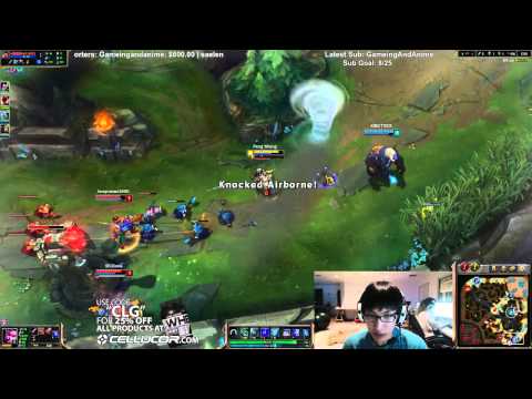 Doublelift duo Trick2g - Vayne vs Graves Bot - League of Legends Full Game