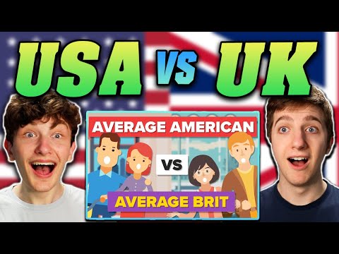 Americans React to Average American vs Average British Person - How Do They Compare?