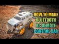 How To Make Bluetooth Rc Remote Control Car At Home