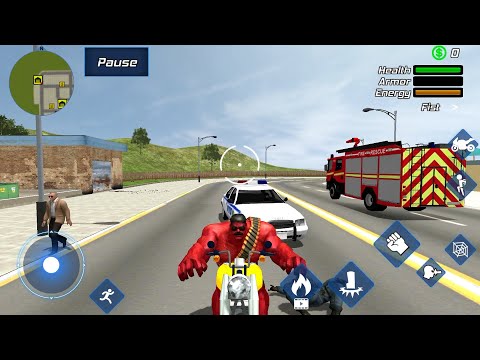 Rope Monster Hero Crime City | New Incredible Monster Hero City Mission - iOS/Android GamePlay