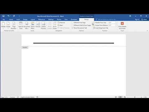 How to set border of header or footer in Word