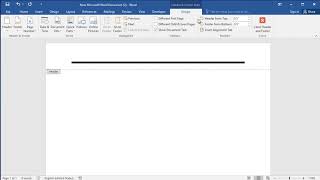 How to set border of header or footer in Word
