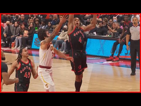 Scottie Barnes HUGE Rejection on Rubio | Raptors vs Cavs | Nov 5, 2021 | 2021-22 Season
