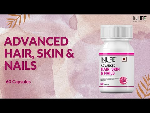 INLIFE Biotin Advanced Hair Skin Nails Supplement With Multivitamin Minerals (60 Capsules)