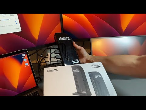How to setup MULTIPLE 4K monitors with M1 MacBook!  Using Plugable UD ULTCDL Docking Station!