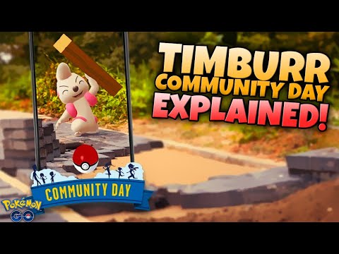 DO NOT MISS THIS!!  Timburr Community Day in Pokémon GO Explained!