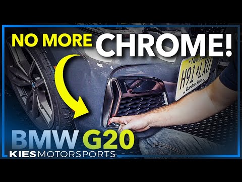 How to Install BMW G20 Front Bumper Trim (BMW M Sport High Gloss Black Front Trim)