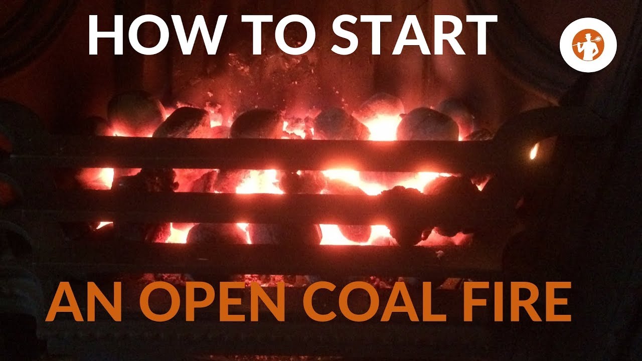 OPEN FIRE The #1 Best Way To Start A Smokeless Coal Fire