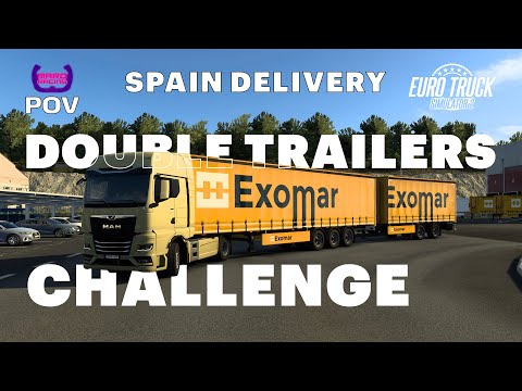 🚛 Double Trailer Challenge | MAN TGX GX | Burgos to A Coruña | ETS2 POV