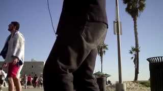 Venice Beach blues harmonica busking 1 (Gussow)