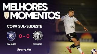 CIANORTE E OPERÁRIO EMPATAM NA COPA SUL-SUDESTE - Cianorte 0x0 Operário - Melhores Momentos