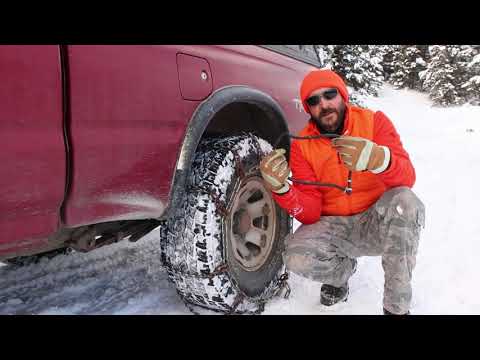 How to Put Tire Chains on Pickups