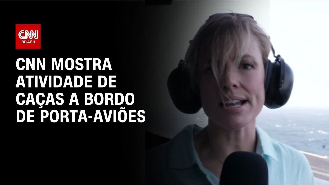 Exclusivo: CNN acompanha operação de caças em porta-aviões | LIVE CNN