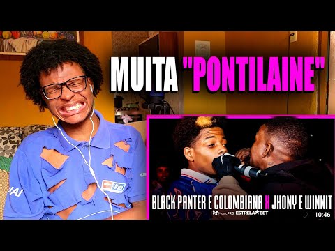 JHONY E WINNIT x BLACK PANTER E COLOMBIANA | React [PRIMEIRA FASE | 327ª Batalha da Aldeia]