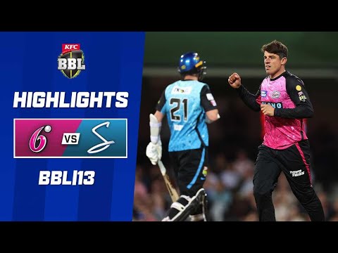 Sydney Sixers v Adelaide Strikers | BBL|13