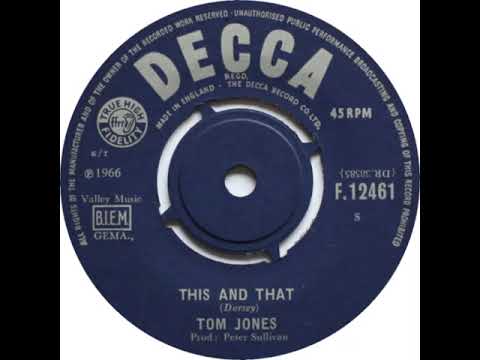 UK New Entry 1966 (254) Tom Jones - This And That