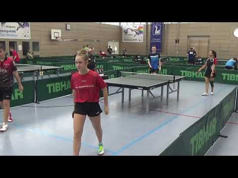 Mixed Pranjkovic Kraus Kolbermoor vs Zhao Holzheu 20200118 Bayerische M Neumarkt Tischtennis Stativ