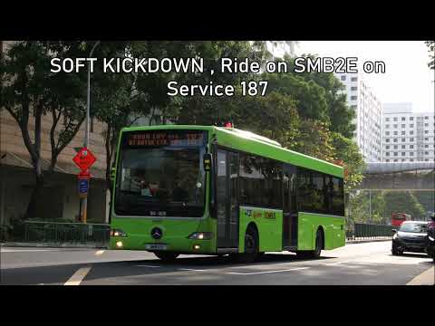 (Retired)[SMRT] SOFT KICKDOWN , Ride on SMB2E on Service 187 . Mercedes Benz OC500LE Batch 1