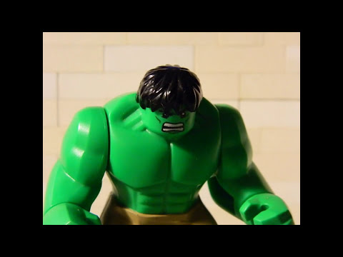 Hulk VS Loki Avengers Scene Puny God In Lego