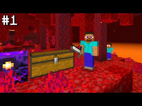 Minecraft 1.16 Nether Survival Part 1 - HEROBRINE HUNT!