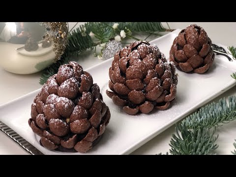 COME FARE LE  PIGNE DOLCI di CIOCCOLATO senza cottura PRONTI IN SOLI 5 MINUTI |Dolce di NATALE!