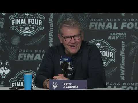 UConn Geno Auriemma National Championship Pregame Press Conference - 2025 NCAA Tournament