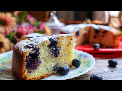 Classic blueberry lemon cake | Yogurt cake
