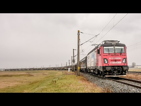 Tren de marfa CER-FERSPED trece podul de peste raul Moldova la Roman cu LEMA 480-036-9  - 03.04.2021