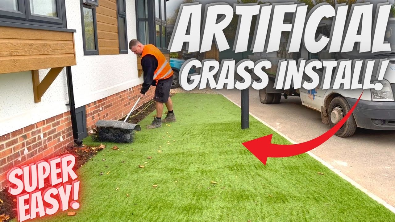 Watch video How To Install ARTIFICIAL GRASS Like A PRO! *SUPER EASY* Now How To Install ARTIFICIAL GRASS Like A PRO! *SUPER EASY*