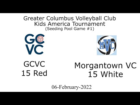 GCVC 15 Red vs Morgantown Volleyball Club @ Kids America Tournament - Seeding Pool #1 06-FEB-2022