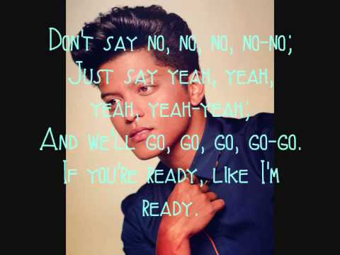 Bruno Mars - Marry You - Lyrics