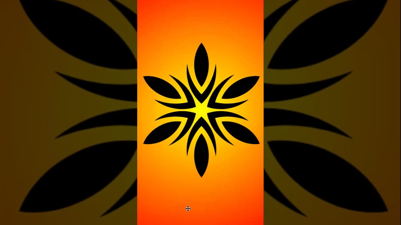 Radial Floral Pattern in CorelDraw | Mandala Design Tutorial #Shorts #coreldraw #vector #graphics