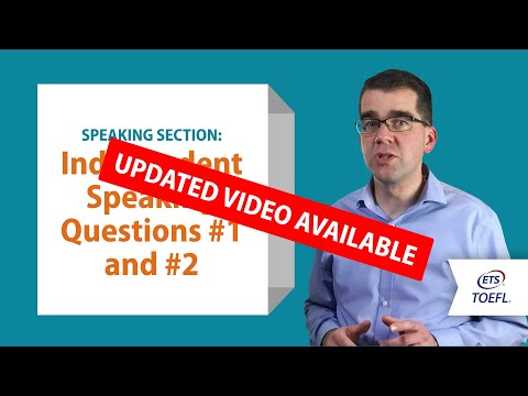 TOEFL® Speaking Questions 1&2 │Inside the TOEFL® Test