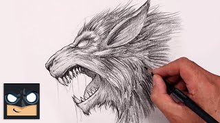How to Draw a Werewolf | Beginner Pencil Sketch Tutorial (Step-by-Step)