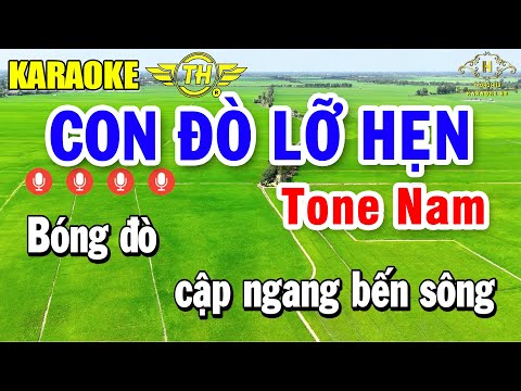 Con Đò Lỡ Hẹn Karaoke Tone Nam ( Am ) Nhạc Sống Dễ Hát | Trọng Hiếu
