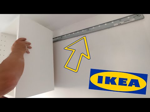How to Install an Ikea METOD SEKTION Suspension Rail  Cabinet Wall fixing
