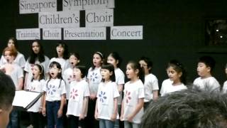 Singapore Symphony Children's Choir training presentation concert 02. May 2012