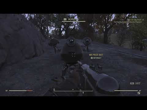 Fallout 76 Wastelanders - Mr Prize-Bot at Sutton Station Gameplay Sequence PS4 Pro (2020)