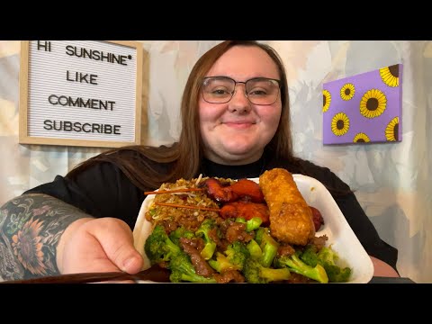 Chinese Food MUKBANG! Beef & Broccoli, Chicken...