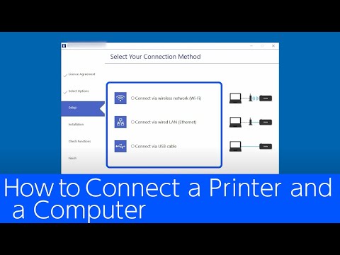 How to Connect a Printer and a Computer