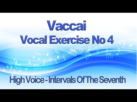 Vaccai Lesson IV Intervals Of The Seventh Key C For High Voice