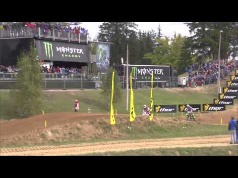 MXoN 2014 Gautier Paulin & Aleksandr Tonkov Battle - Motocross