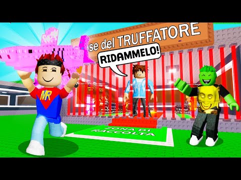 ABBIAMO TRUFFATO UN TRUFFATORE CHE VOLEVA RUBARCI I BRAINROT su ROBLOX STEAL A BRAINROT!