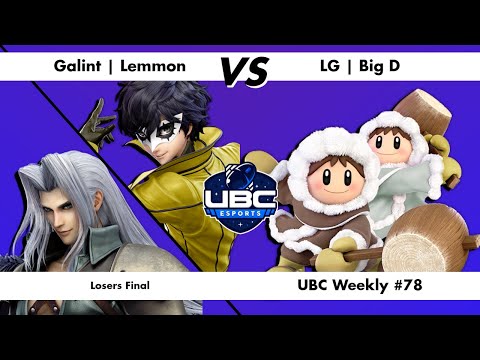 UBC Weekly #78 - Losers Finals - Galint | Lemmon (Sephiroth, Joker) Vs. LG | Big D (Ice Climbers)