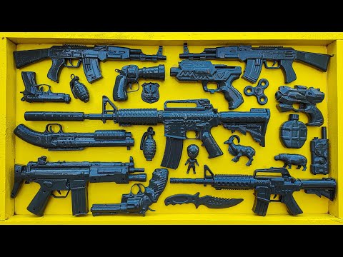 Black Arisofts & Toy Guns Box - BB Colt/ SigSauer/ Greande/Compass/CapGun. #12