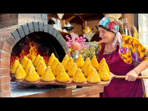 Grandma Bakes Uzbek Samsa in a Way You've NEVER Seen Before - Unbelievable!