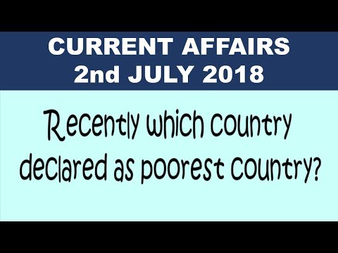 2 July 2018 Current Affairs | Daily Current Affairs | Current Affairs in English