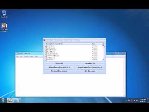 Kill Multiple Processes and Tasks At Once Software