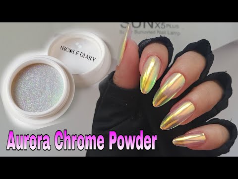 How to Apply Aurora Chrome Mirror Powder on Nails - Step by Step Tutorial Of Chrome Powder Nails