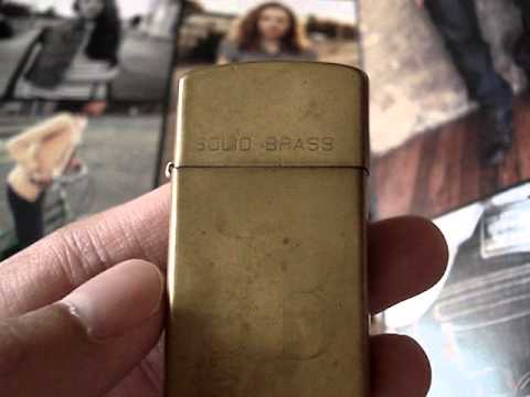 Solid Brass Zippo Lighter (old)